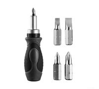 Tournevis à cliquet, ensemble de tournevis magnétiques, outil multifonction 6 en 1, embouts en acier au chrome vanadium, poignée ergonomique pour bricolage, réparation à domicile