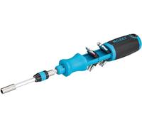 Tournevis à cliquet Hazet avec magasin intégré 811R-4, profil fendu, profil cruciforme PH, profil hexagonal intérieur, profil TX intérieur, 1
