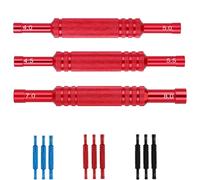 Tournevis à manchon hexagonal à Double tête en alliage d'aluminium, 4.0/5.0/4.5/5.5/7.0/8.0mm, outil pour pièces de voiture RC 3 pièces/lot Blue