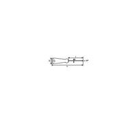 Tournevis Torx S1, manche bi-matière, lame ronde - 25X100 SAM OUTILLAGE