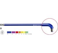 Tournevis coudé 90+100 degrés court Rainbow 10mm tête sphérique PB Swiss Tools