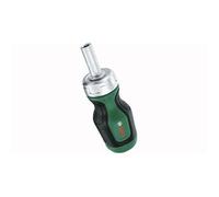 Bosch Tournevis court à cliquet 1600A032UY – 6 embouts, compact, porte-embout magnétique