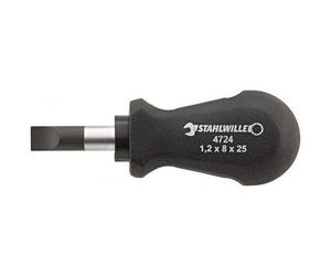 Tournevis court - empreinte Fente - DRALL - 8 x 25 mm STAHLWILLE