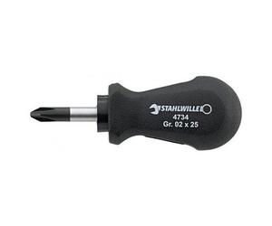 Tournevis court - empreinte Phillips - DRALL - PH2 x 25 mm STAHLWILLE