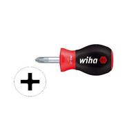 Wiha Tournevis Stubby ISO8764 PH2 x 25 mm - lame courte ronde - longueur totale 81 mm