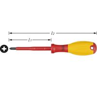 Tournevis cruciforme pour électricien Hazet PH 2 Longueur de la lame: 100 mm