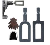 Tournevis de câble - Embout de forage de 10 cm, nœud de câble, bouton multifonction en métal | Base de sertissage pour équipement pilote de perceuse