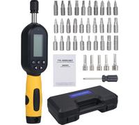 Tournevis dynamométrique numérique 10,74-106,21 In-lbs/1,2-12 Nm 1/4 pouce /6,35 mm Jeux avec vibreur/voyant LED YNL-12 Jaune