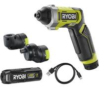 Tournevis Électrique 4V USB Lithium Ryobi RSD4-120TA2 pour Angles et Tiroirs, Batterie 2Ah, Chargeur Inclus