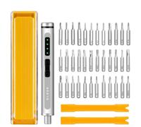 Tournevis Électrique Alliage Aluminium Léger Compact(Orange) | Précision maximale, idéal pour smartphone, pour caméra, laptop, compact portable, réparation rapide