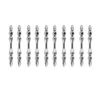 Tournevis électrique Foret Tournevis magnétique 65/100 mm 10 pièces Embouts magnétiques haute performance à double tête pour perceuse sans fil Bobine Air pneumatique