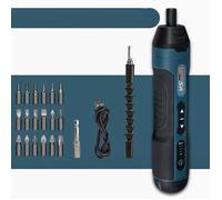 Tournevis électrique sans fil 21 en 1, tournevis rechargeable 3,6 V, tournevis sans fil à couple maximal de 5 N.m, couple à 4