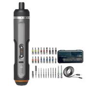 Tournevis électrique sans fil 4V, tournevis électrique pratique avec plusieurs embouts, conçu pour les conditions de faible luminosité, rechargeable