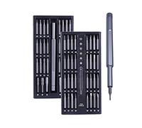 Tournevis Ensemble 63 en 1 Vis de précision Torx Bit Magnetic Hex Magnetic Hex Phillips Bits Mobile Téléphone Portable Outils de réparation Kit 3 couleurs(Zwart)