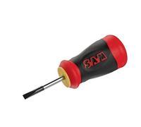 Tournevis ergonomique bi-matière fente TOM POUCE - pour électricien - 4x35 mm SAM OUTILLAGE