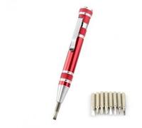 Tournevis multifonctions - Stylo Tournevis 8 têtes - Embout plat - Facilement transportable