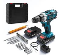 Tournevis-perceuse sans fil - 21 V - couple de 32 Nm - 32 niveaux de couple - 2 vitesses - rechargeable - kit standard