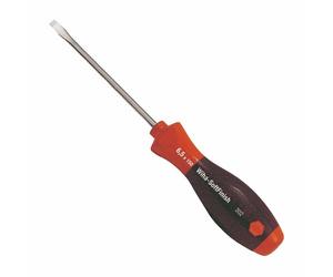 Tournevis plat, manche bi-matière, lame ronde, empreinte fendue - 4X150 - 00694 WIHA