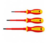 Tournevis plat VDE isolé 1000 V 0,5 * 3mm, 0,8 * 4mm & 1,0 * 5,5mm
