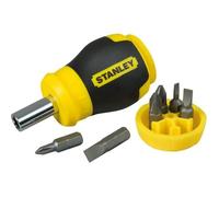 Stanley Tournevis porte-embouts 0-66-357 – boule, manche bi-matière, 6 embouts, tête magnétique