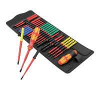 Tournevis porte-embouts Wera 05006617001 VDE 26 pièces cruciforme Phillips, vis