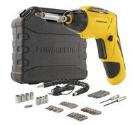 Tournevis Powerplus 4 V, POWX00406, Éclairage LED, Poignée Ajustable, Porte-embout magnétique HEX