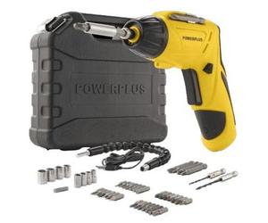 Tournevis Powerplus 4 V, POWX00406, Éclairage LED, Poignée Ajustable, Porte-embout magnétique HEX