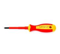 Tournevis PoziDriv VDE PZ isolé 1000 V - Tournevis électricien à l’unité ou en set - Conforme VDE/IEC - Pour installation électrique (PZ 1 * 80 mm)