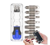 Tournevis Ratchet Stubby | Outil de Réparation Portable 15 en 1 Multiempreintes | Tournevis magnétiques courts | pour Ordinateur, Vélo, Voiture, Bricolage, Réparation d'Appareils Ménagers et Entretien