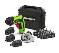 Tournevis rechargeable 4V lithium + accessoires - 4Nm - Coffret de rangement - Constructor