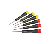Stanley Set 6 tournevis Stht0-62632 - Lames acier chromé, poignée ergonomique, Fabriqué en France