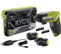 Tournevis Ryobi ERGO-A2 4 V, 5 Nm, 10 embouts de 25 mm, 2 têtes, 200 tr/min, 1 batterie de 1,5 Ah