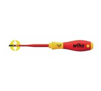 Wiha Tournevis slimFix VDE à fente ouv.6,5x125mm L.tot.268mm av.manche multic. SoftFi Quantité:1