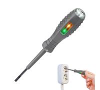 Tournevis testeur de tension - Outil en acier allié à couple élevé de 16,8 x 2,6 cm avec poignée ergonomique en PVC, pointe magnétique, détecteur d'électricité avec écran lumineux | Stylo C