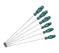 Tournevis Torx longue portée de 400 mm pour t10 à t30 tête étoile pour baie de moteur de voiture, trou profond pour l'accès au chrome vanadium, design ergonomique ergonomique (T20)