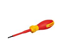 Tournevis VDE plat BOSCH Professional SL2 5 x 75 mm - Isolé 1000 V testé 10 000 V - Manche softgrip antidérapant