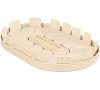 Tourniquet de rangement pour placard de cuisine ou, Blanc laiteux | Base rotative 360° stable | Cale antidérapante | Tiroir coulissant avec poignée | PET robuste et | Accès facile aux
