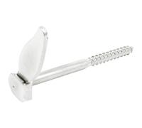 Tourniquet marseillais à vis bois - D10 - L : 130 mm - zingué blanc