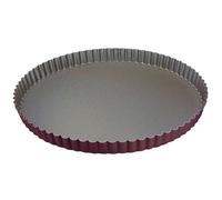 Tourtière Ronde Cannelée - Antiadhérente - Fond Fixe - Ø320/310 Mm H25 Mm