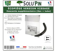 TOUT POUR LES NUISIBLES ÉCOPIÈGE® - Descente supplémentaire - Sac + Tube - Version Vissage Solupin - Chenilles Processionnaires du Pin