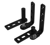 TOVINANNA 1 Paire Charnières Inox à Double Battant à Fermeture Automatique Pivotantes et Invisibles Charnières de Porte de Saloon Robustes pour Portes Épaisses Installation Facile et Pivot