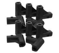TOVINANNA 10 Connecteurs à Angle Droit en Plastique Noirs, Adaptateur D'angle en Plastique pour Chariot à Roulettes, 10 Pcs, Assemblage de Chariot Industriel, Meubles et Allées D'entrepôt