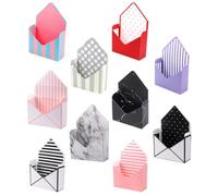 TOVINANNA 10 Pièces Boîte D'enveloppe en Papier pour Rangement de Bouquets, Boîte à Fleurs Pliable pour Anniversaires et Rendez-vous, Design Élégant et Pratique Style