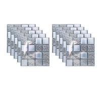 TOVINANNA 10 Pièces Panneau Dautocollant Mural 3d Autocollants Amovibles Autocollant De Carreaux De Mosaïque Carrelage En Mosaïque De Quartz Teinté Gueule Tuile En Céramique 15c