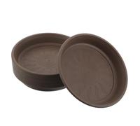 TOVINANNA 10 Pièces Soucoupe de Pot de Fleurs Ronde en Résine | Plantes en Pot, Usage Intérieur et Balcon, Détachable et Facile à Nettoyer, Couleur Kaki