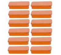 TOVINANNA 12 Pièces Boîte en Fer-blanc Rectangulaire avec Couvercle Coulissant, Organisateur Portable Élégant à Lèvres et Savonnette, Protection Métallique pour Voyage et Présentation