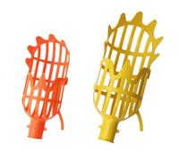 TOVINANNA 2 Pièces Cueilleur de Fruits en Plastique Pratique Tête de Capture, Matériau PP Léger, pour Jardinage et Parcs, Outil Multifonction pour Ramasser Facilement Les Fruits