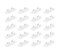 TOVINANNA 20 Pièces Clip de Fixation Adhésif pour Tuyau D'eau 17-20mm en Plastique Blanc, Support Sécurisé pour Tuyauterie Domestique et Installations de Drainage