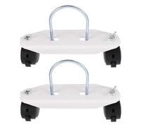 TOVINANNA 2pièces Support avec Roulettes Pivotantes et Frein pour Radiateur Électrique à Bain Huile Kit Robuste et Silencieux Roues Résistantes à Usure pour Chauffage Électrique