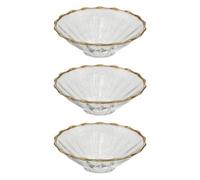 TOVINANNA 3 Pièces Anneaux Récupérateurs de Cire en Verre Forme Fleur pour Bougeoirs Bougies Coniques, Design Élégant, Compatible Plupart des Porte-Bougies, pour Hôtels et Banquets
